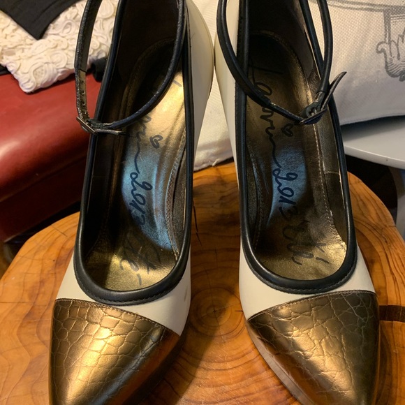 Lanvin 2013 ete platform pumps with removable ankle straps and 5” heels 40.5 10 - Picture 12 of 15